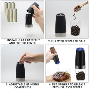 Gravity Electric Salt & Pepper Grinder - Stylehomes.store