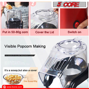 5Core Hot Air Popcorn Machine - Stylehomes.store