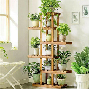 I6 Tier Wooden Plant Stand - Stylehomes.store