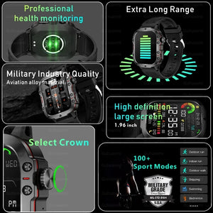 For Xiaomi Military GPS Tracker Smart Watch Men IP68 5ATM Outdoor