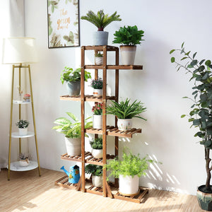 I6 Tier Wooden Plant Stand - Stylehomes.store