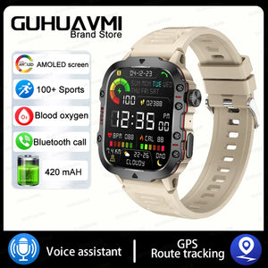 For Xiaomi Military GPS Tracker Smart Watch Men IP68 5ATM Outdoor