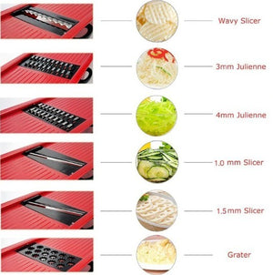 Stainless Steel 6 Blades Vegetable Slicer - Stylehomes.store