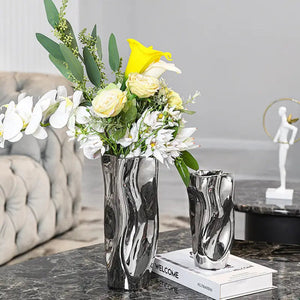 Melted Molten Ceramic Vase - Stylehomes.store